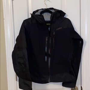 Women’s Solstice black ski shell, sz small